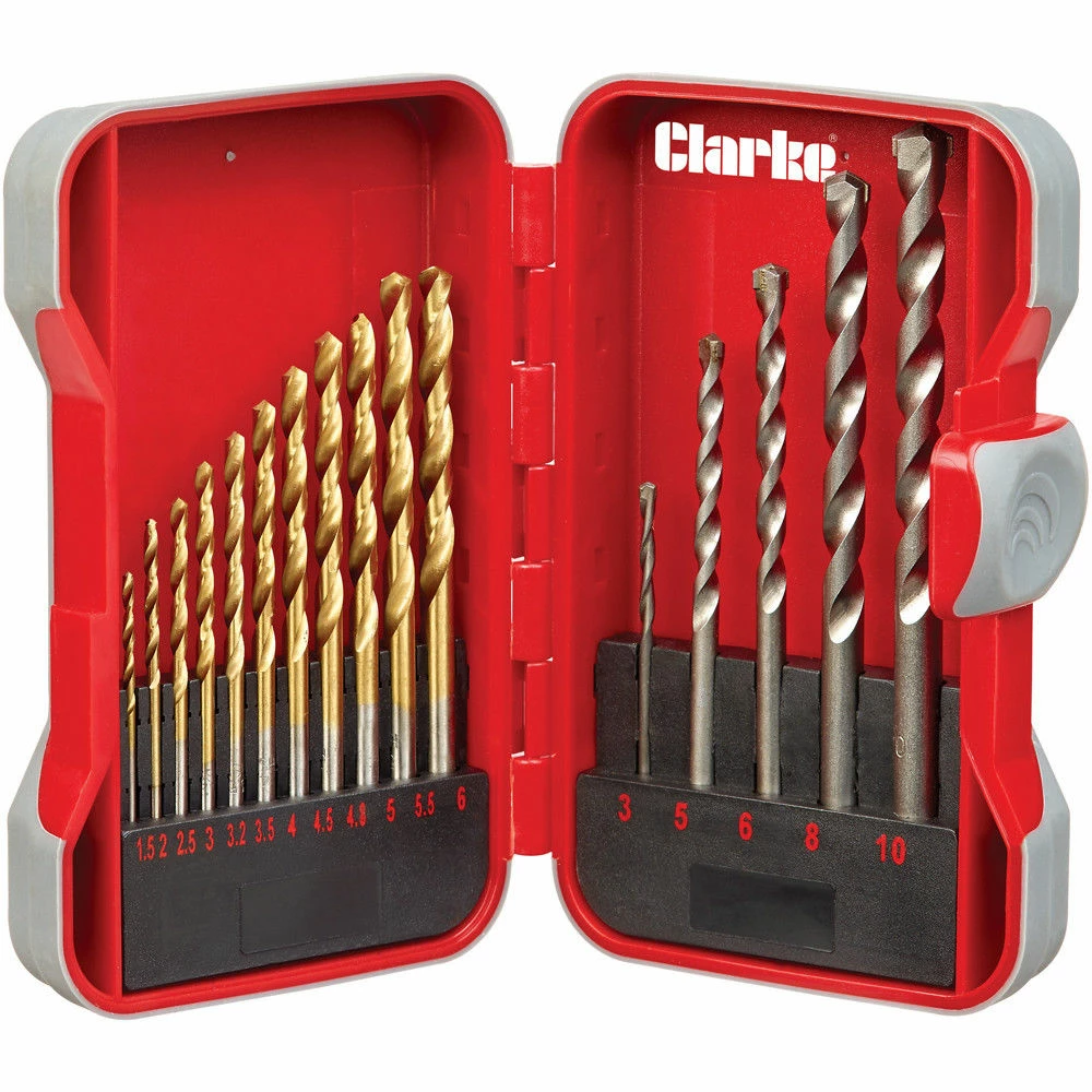 Clarke CHT765 17 Piece Combination Drill Bit Set 3 Clarke CHT765 17 Piece Combination Drill Bit Set