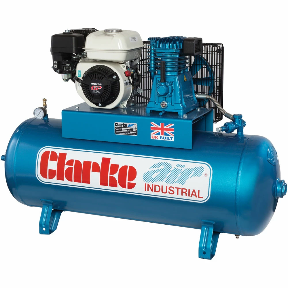 Clarke XP15/150 15cfm 150Litre 6.5HP Petrol Industrial Air Compressor 3 Clarke XP15/150 15cfm 150Litre 6.5HP Petrol Industrial Air Compressor