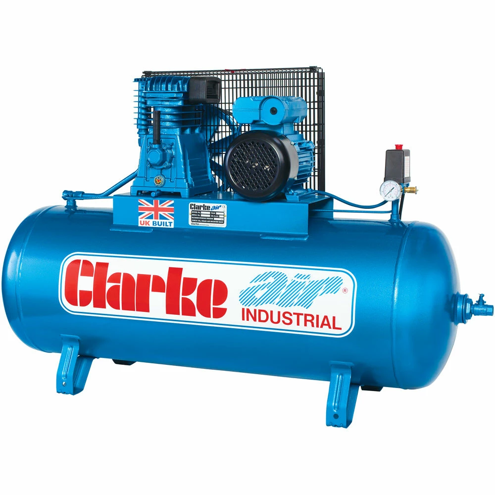 Clarke XE15/150 (OL) 14cfm 150Litre 3HP Industrial Air Compressor (230V) 3 Clarke XE15/150 (OL) 14cfm 150Litre 3HP Industrial Air Compressor (230V)