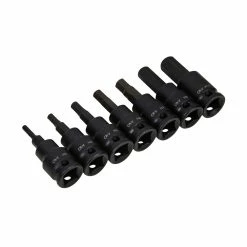 BlueSpot 7 Piece 3/8" Impact Hex Bit Sockets (H3-H10)