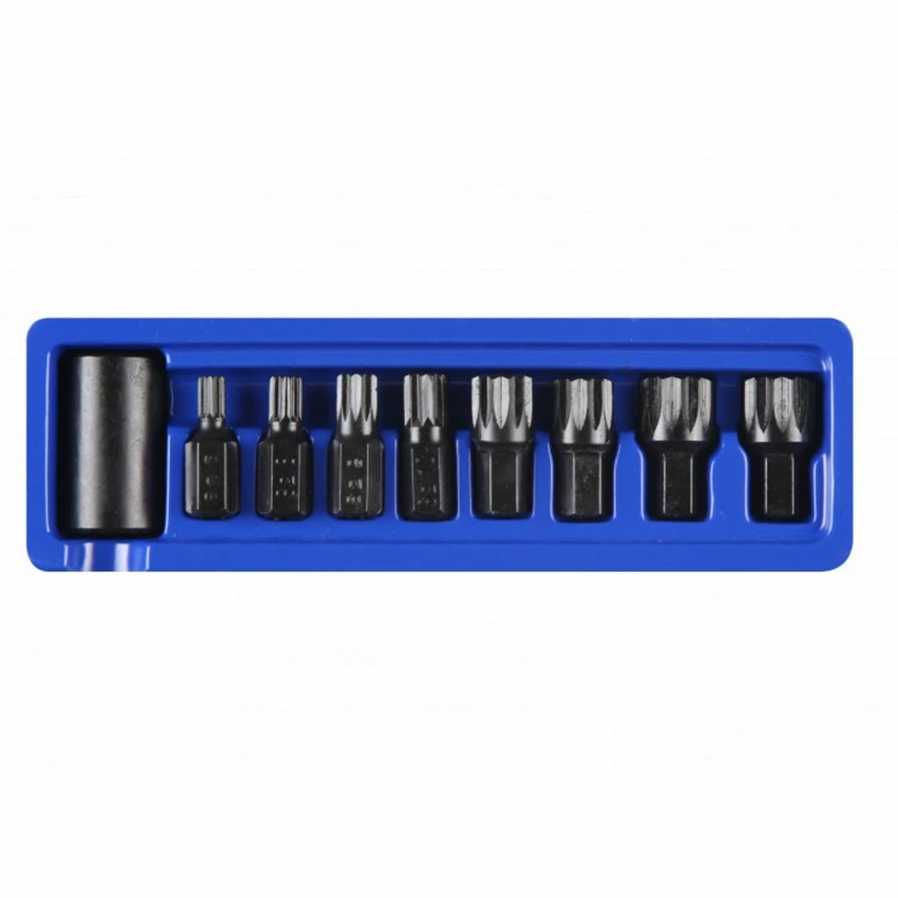 BlueSpot 1/2" Drive Impact Spline Bits 9 Piece Set (M6-M18) 4 BlueSpot 1/2" Drive Impact Spline Bits 9 Piece Set (M6-M18) - Image 2