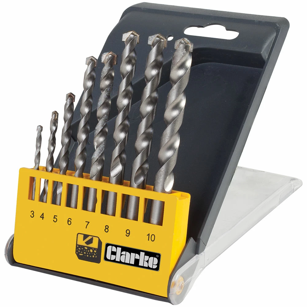 Clarke CHT502 - 8pce Carbide Tip Masonry Drill Bit Set 3 Clarke CHT502 - 8pce Carbide Tip Masonry Drill Bit Set