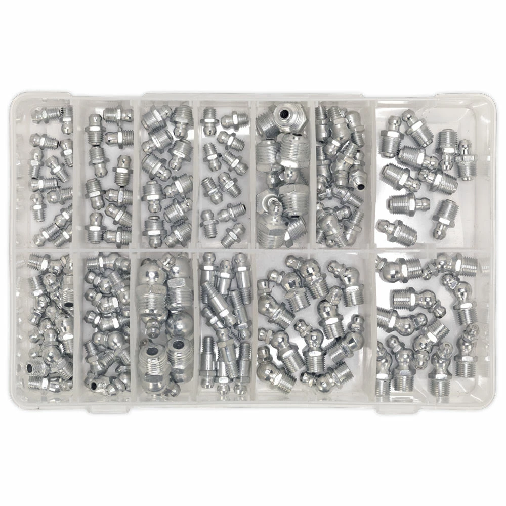 Sealey AB009GN 130 Piece Metric, BSP & UNF Grease Nipple Assortment 4 Sealey AB009GN 130 Piece Metric, BSP & UNF Grease Nipple Assortment - Image 2