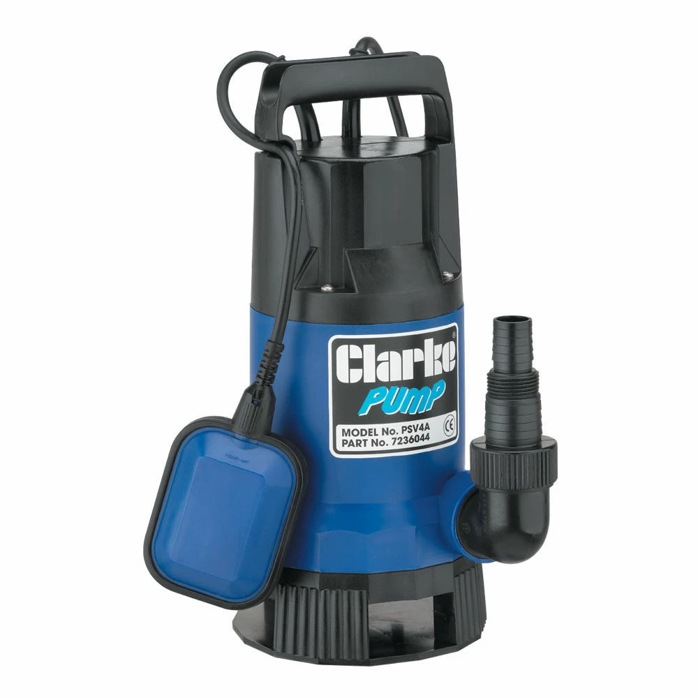 Clarke PSV4A 1½" 750W 216Lpm 8m Head Dirty Water Submersible Pump With Float Switch (230V) 3 Clarke PSV4A 1½" 750W 216Lpm 8m Head Dirty Water Submersible Pump With Float Switch (230V)