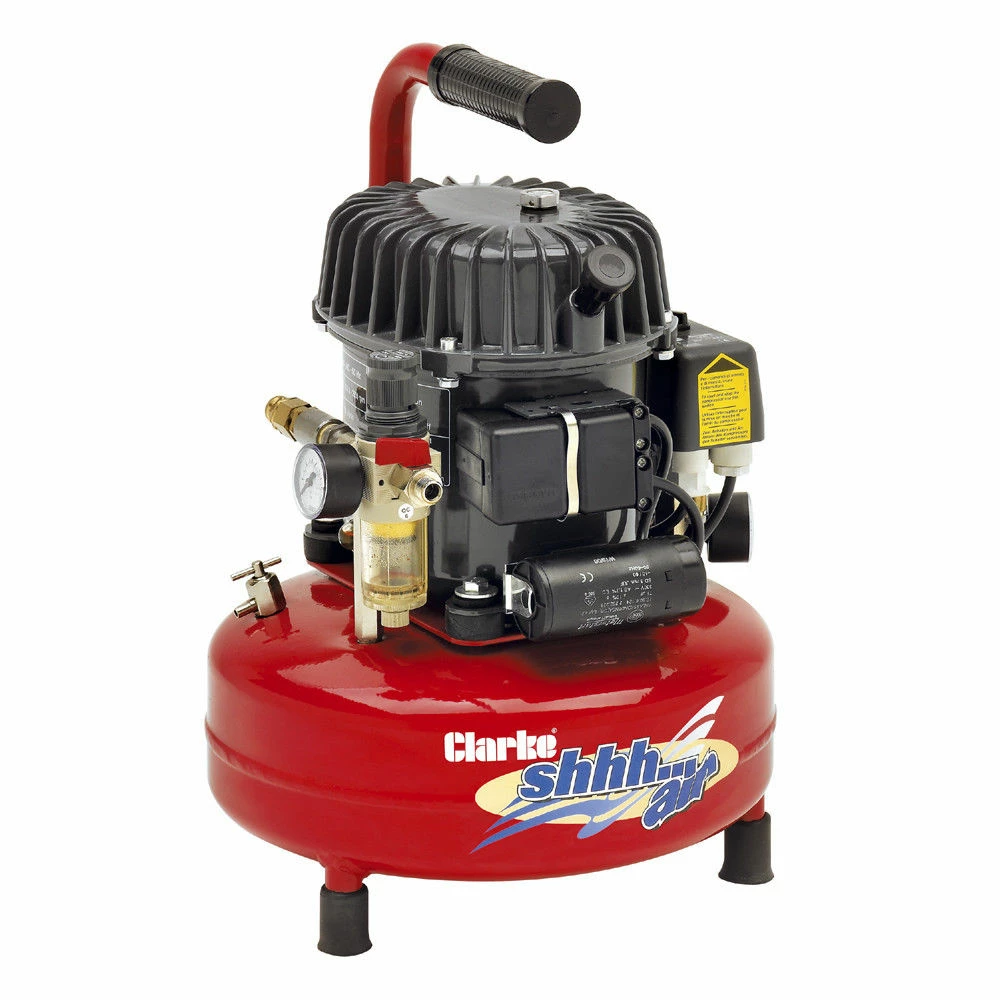 Clarke Shhh Air 50/9 1.77cfm 9Litre 0.46HP Quiet Run Compressor (230V) 3 Clarke Shhh Air 50/9 1.77cfm 9Litre 0.46HP Quiet Run Compressor (230V)