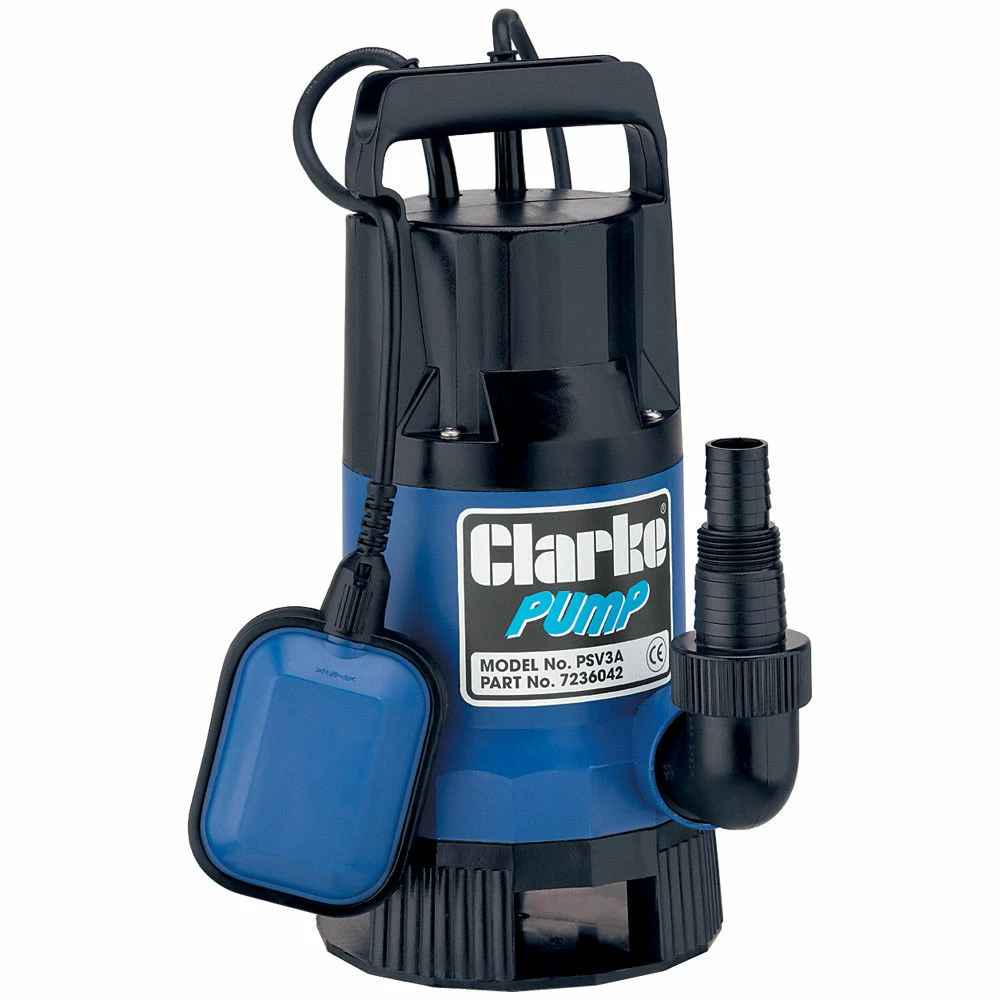 Clarke PSV3A 1½" 400W 133Lpm 8m Head Dirty Water Submersible Pump With Float Switch (230V) 3 Clarke PSV3A 1½" 400W 133Lpm 8m Head Dirty Water Submersible Pump With Float Switch (230V)
