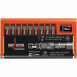 Wera 8755/9Imp Dc Bitcheck Impaktor 9 Pieces Pz