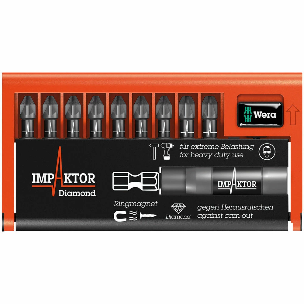 Wera 8755/9Imp Dc Bitcheck Impaktor 9 Pieces Pz 3 Wera 8755/9Imp Dc Bitcheck Impaktor 9 Pieces Pz