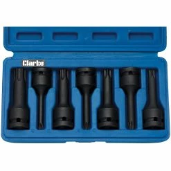 Clarke CIS12/7SB 7 Piece TRX Star Impact Bits