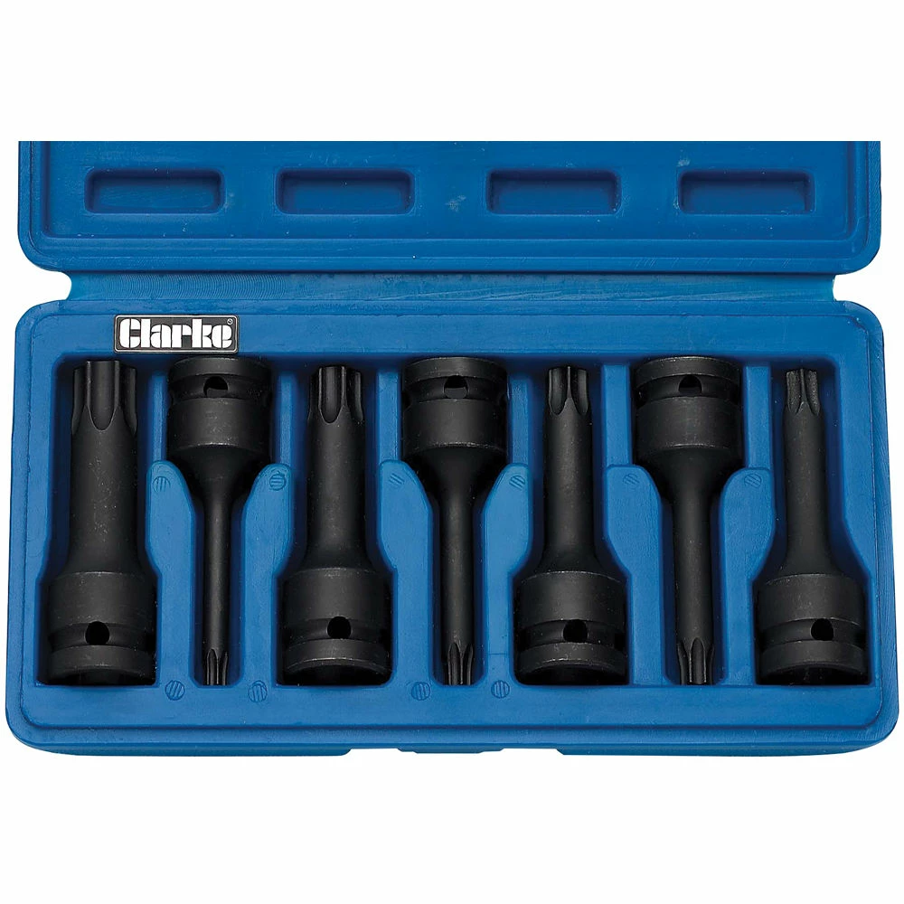 Clarke CIS12/7SB 7 Piece TRX Star Impact Bits 3 Clarke CIS12/7SB 7 Piece TRX Star Impact Bits