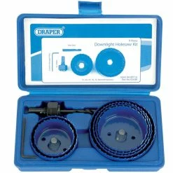 Draper DLHSK 9 Piece Holesaw Kit For Downlights