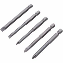 Blue Spot 5 Piece 75mm (3") Screwdriver Bits (PH-PZ Slot)