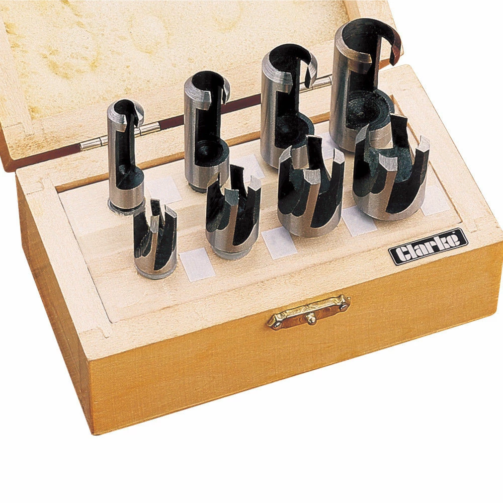 Clarke CHT367 - 8pce Drill Plug Cutter Set 3 Clarke CHT367 - 8pce Drill Plug Cutter Set