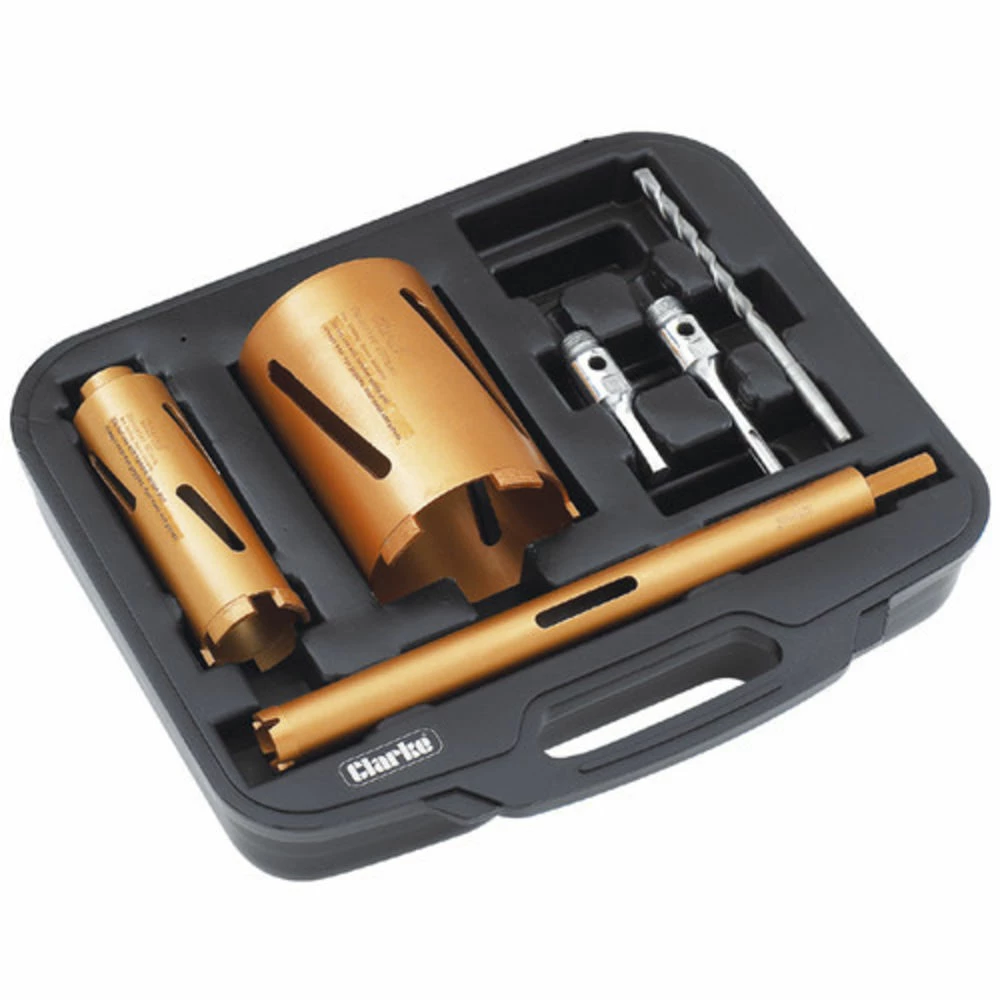 Clarke CHT599 6 Piece Diamond Core Drill Bit Set 3 Clarke CHT599 6 Piece Diamond Core Drill Bit Set