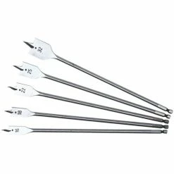 Makita 5pce Flat Wood Bit Set Extra Long