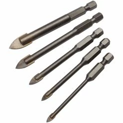 Heller 249423 5 Piece Tile/Glass Drill Bit Set
