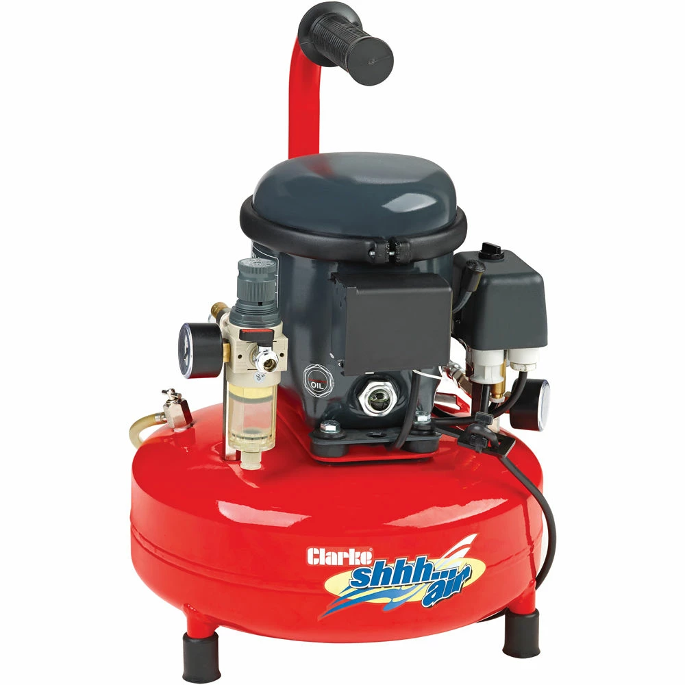 Clarke Shhh Air 30/9 0.88cfm 9Litre 0.3HP Quiet Run Compressor (230V) 3 Clarke Shhh Air 30/9 0.88cfm 9Litre 0.3HP Quiet Run Compressor (230V)