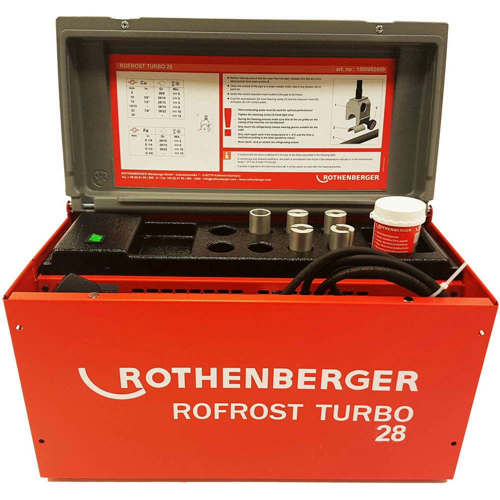 Rothenberger 15002699 ROFROST Turbo Freezing Kit 8-28mm 3 Rothenberger 15002699 ROFROST Turbo Freezing Kit 8-28mm