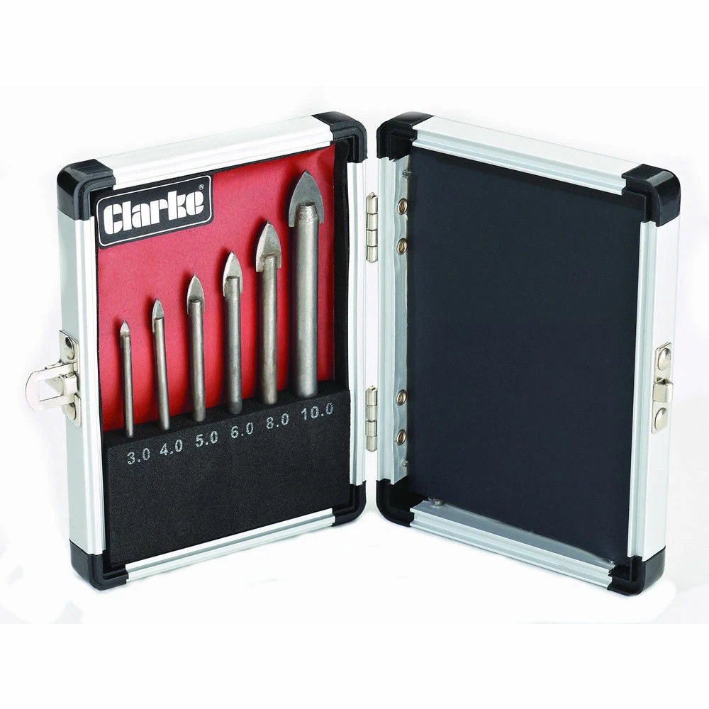 Clarke CHT704 6 Piece Glass Drill Bit Set 3 Clarke CHT704 6 Piece Glass Drill Bit Set