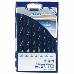 Draper DS7WA Expert 7 Piece Metric Wood Drill Bit Set