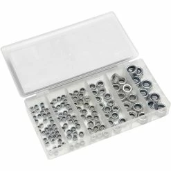 Clarke CHT890 128 Piece Assorted Nylon Lock Nuts
