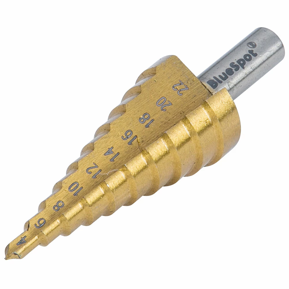 Blue Spot HSS Step Drill (4-22mm) 3 Blue Spot HSS Step Drill (4-22mm)