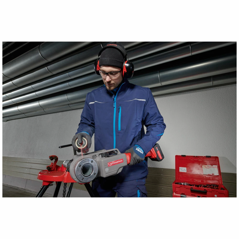 Rothenberger SUPERTRONIC 2000 E Pipe Threader Set BSPT Dies With Battery & Charger 9 Rothenberger SUPERTRONIC 2000 E Pipe Threader Set BSPT Dies With Battery & Charger - Image 7