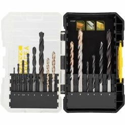 Stanley 14 PC Masonry/Metal/Wood Drill Bit Set