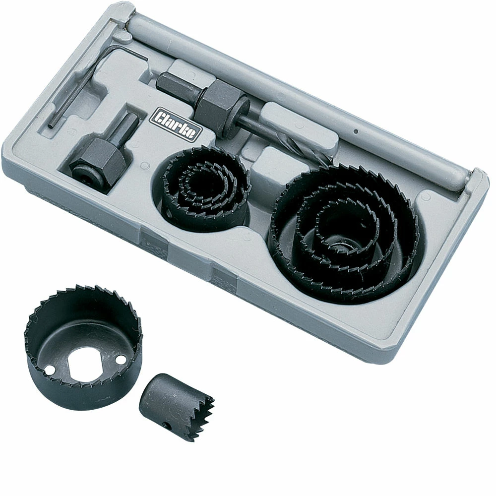 Clarke CHT349 11 Piece Hole Saw Set 3 Clarke CHT349 11 Piece Hole Saw Set