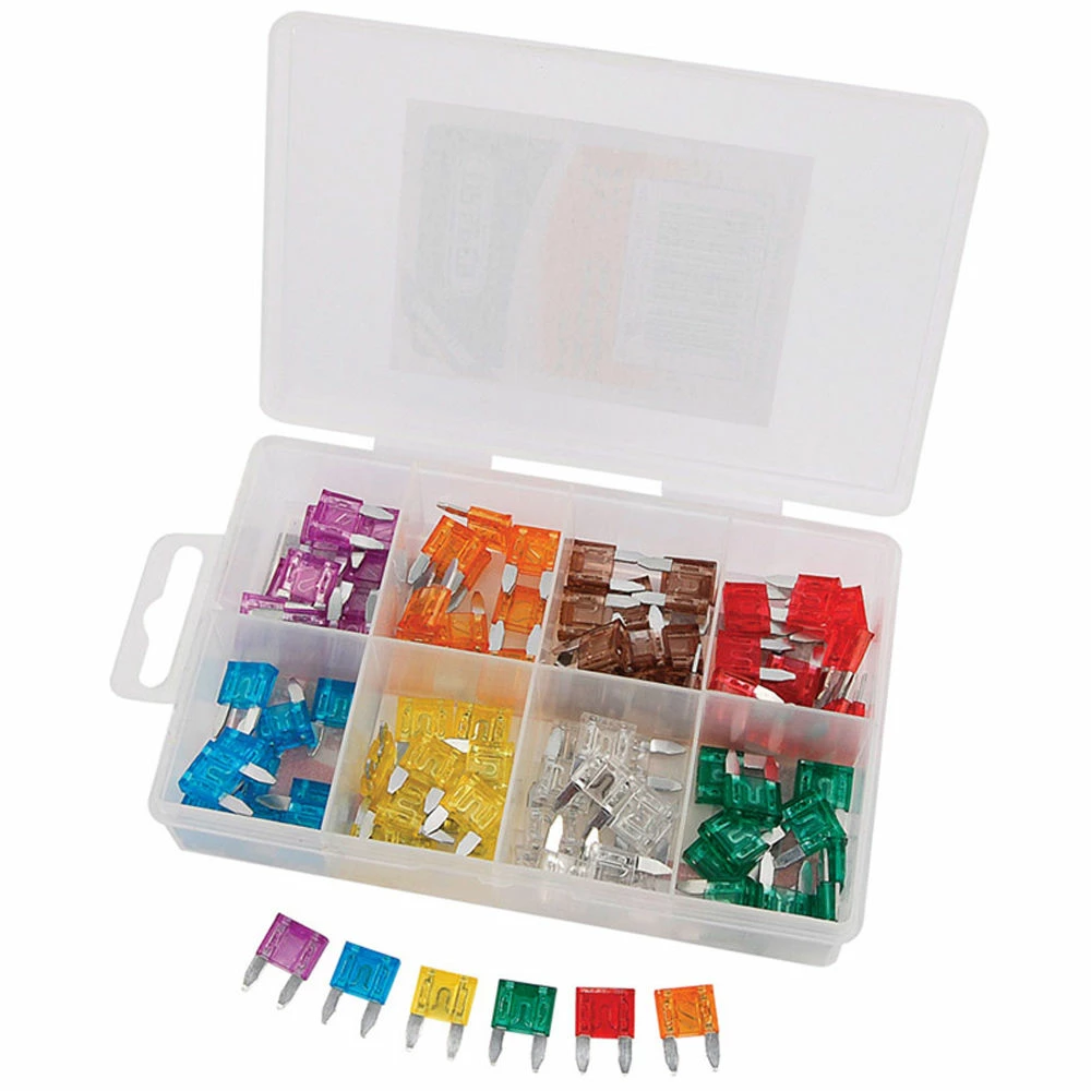 Draper 100 Piece Mini Automotive Plug-In Fuse Assortment 3 Draper 100 Piece Mini Automotive Plug-In Fuse Assortment