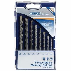 Draper DS8MSA Expert 8 Piece Masonry Drill Bit Set