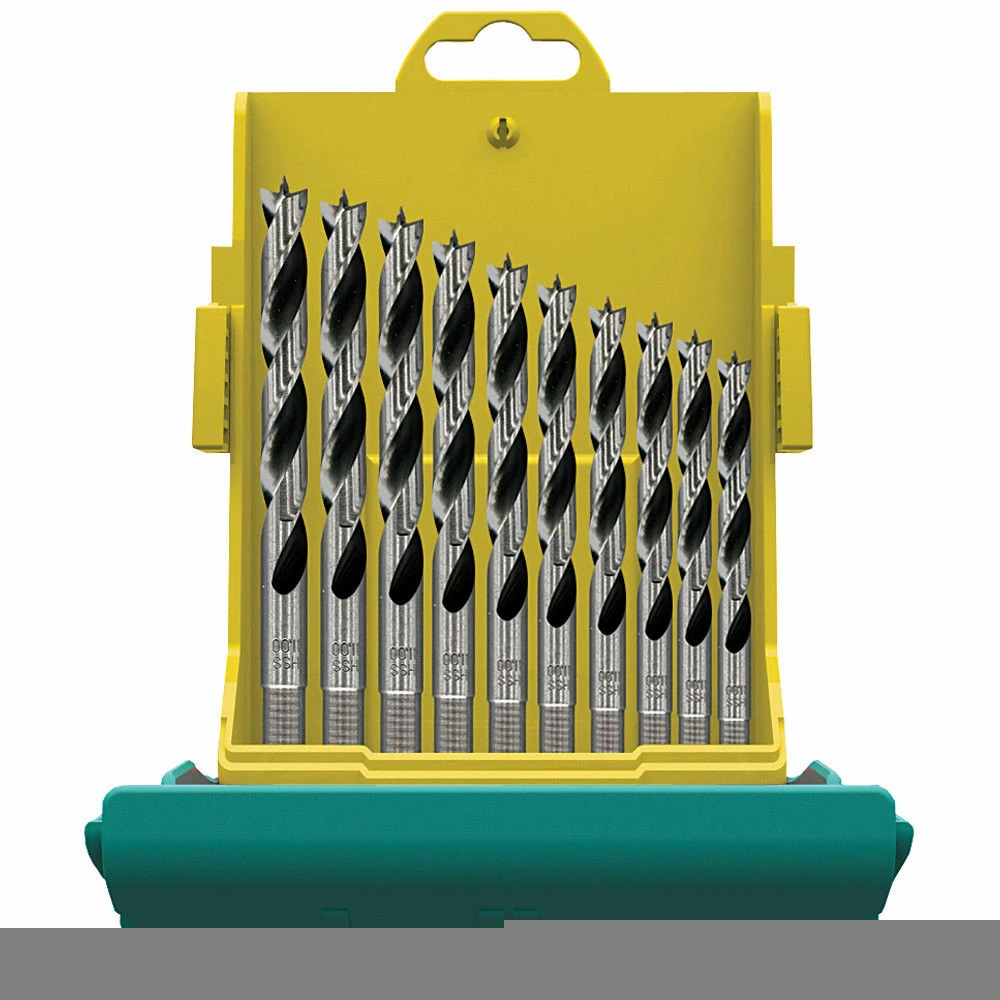 Heller 10 Piece MaxxBox Set Of HSS Turbo Wood Drill Bits 3 Heller 10 Piece MaxxBox Set Of HSS Turbo Wood Drill Bits
