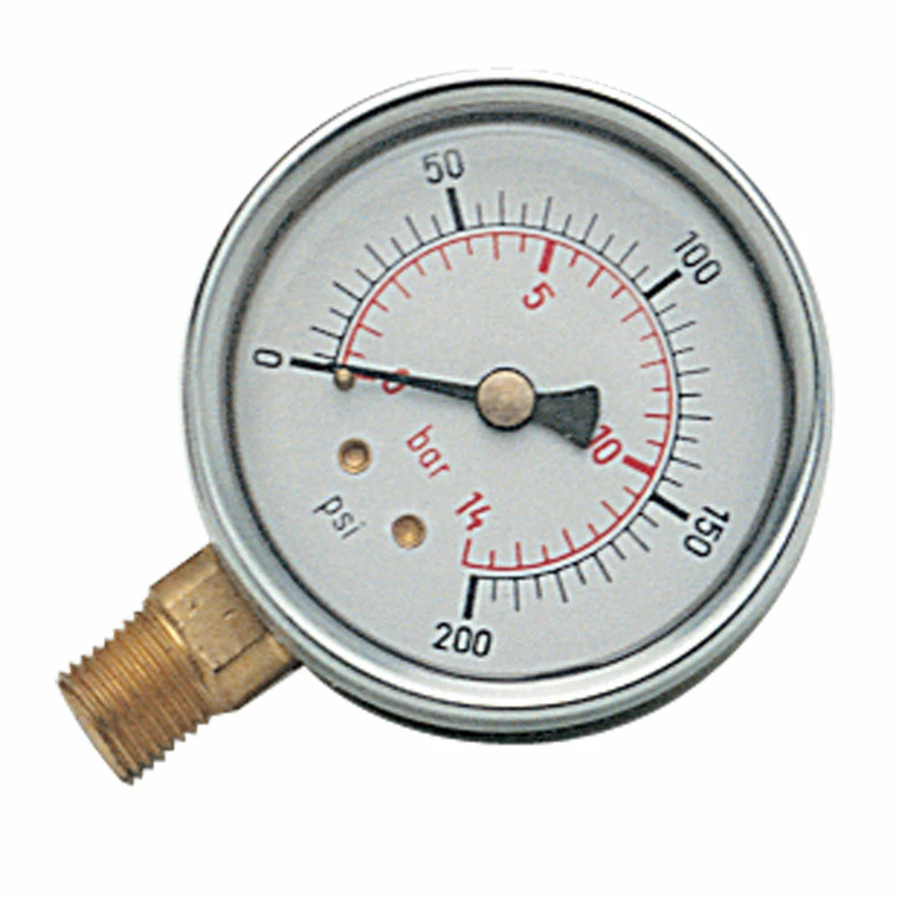 1/4" BSP Bottom Connection Gauge 3 1/4" BSP Bottom Connection Gauge