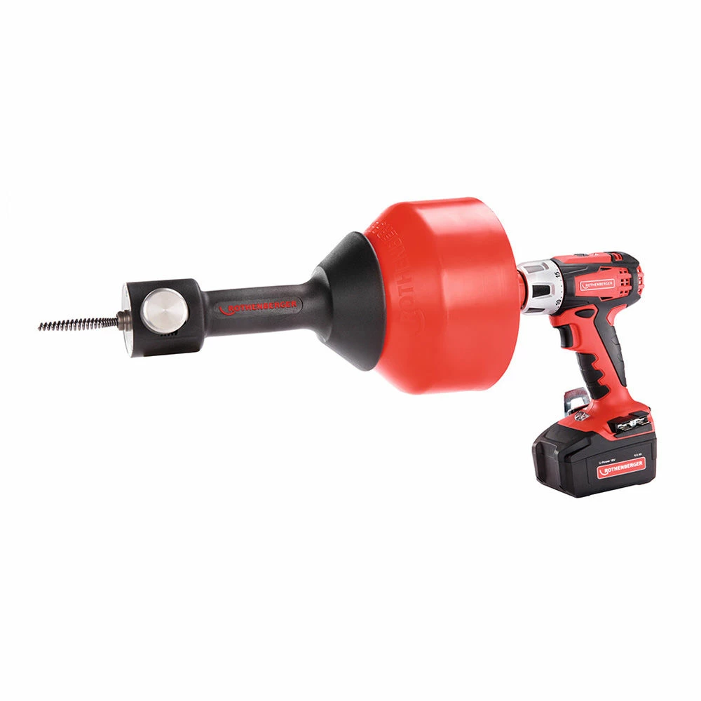 Rothenberger Rospimatic Cl Auto Feed Pipe And Drain Cleaner 8mm X 7.5m Spiral (Bare Unit) 4 Rothenberger Rospimatic Cl Auto Feed Pipe And Drain Cleaner 8mm X 7.5m Spiral (Bare Unit) - Image 2